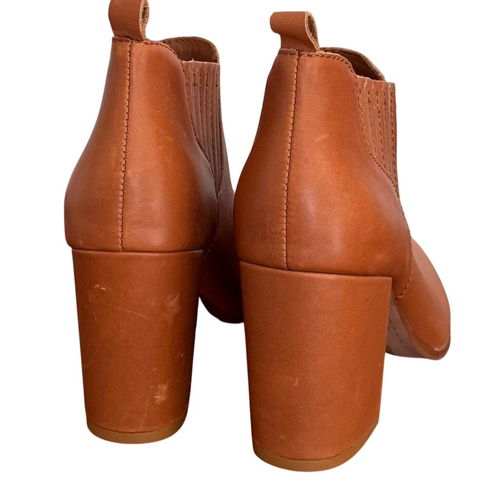 NWT Kelsi Dagger Brooklyn West Leather Ankle Bootie Sienna Brown Women's Size 7 - Picture 5 of 8